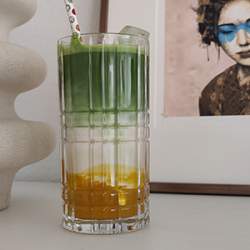 Mango Iced Matcha Latte